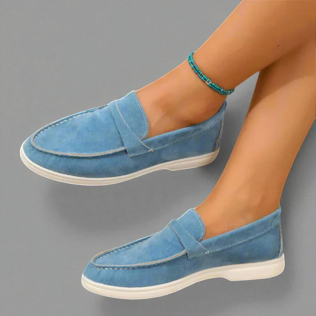 Hanna | Mocasines elegantes de cuero ante
