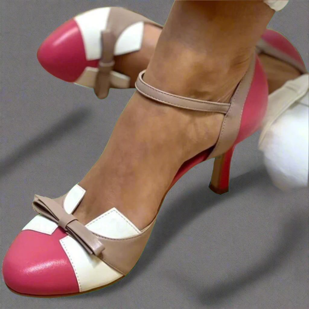 Belerusa | Sandalias coloridas con lazo y correas, con punta redonda