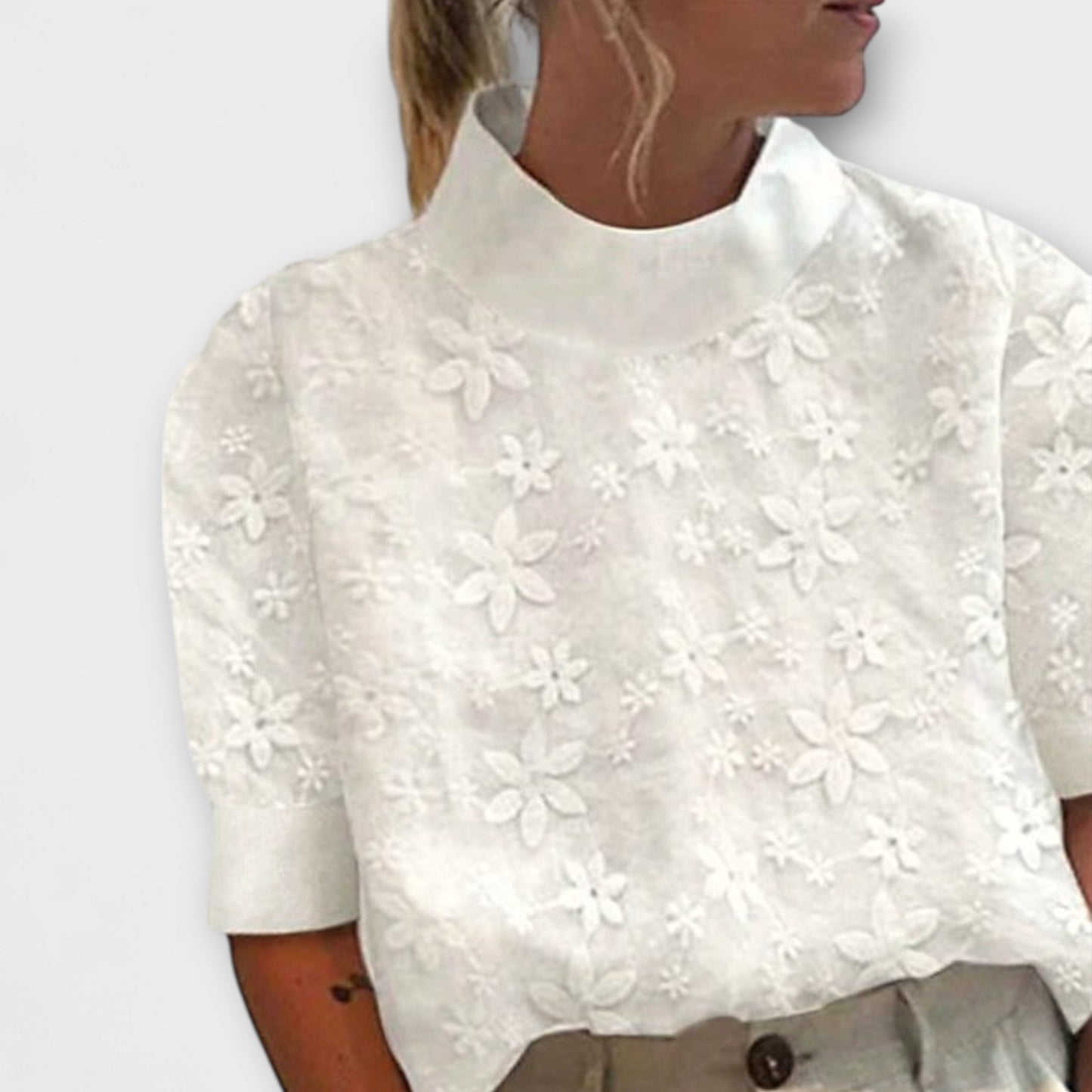 Camisa Dautzen con cuello alto - Elegante para cualquier evento