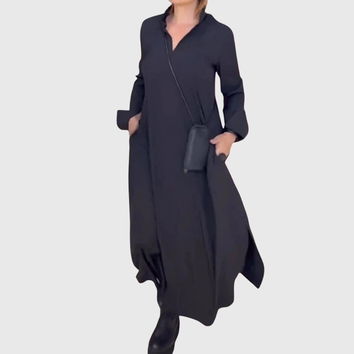"Elena" | Vestido elegante de suave tela de terciopelo.