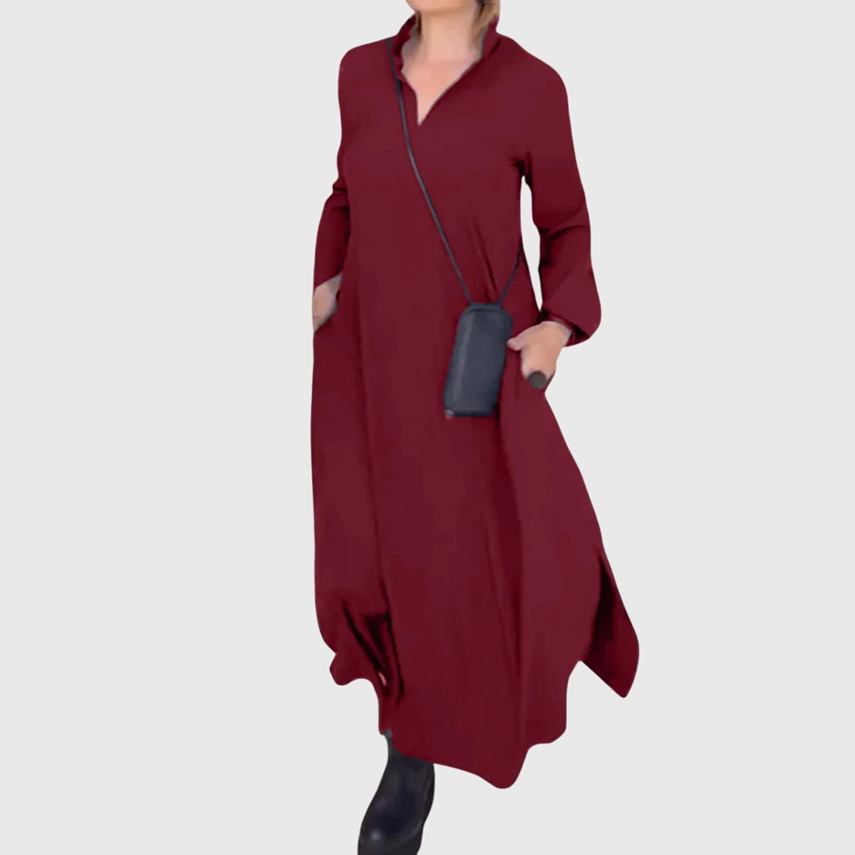 "Elena" | Vestido elegante de suave tela de terciopelo.