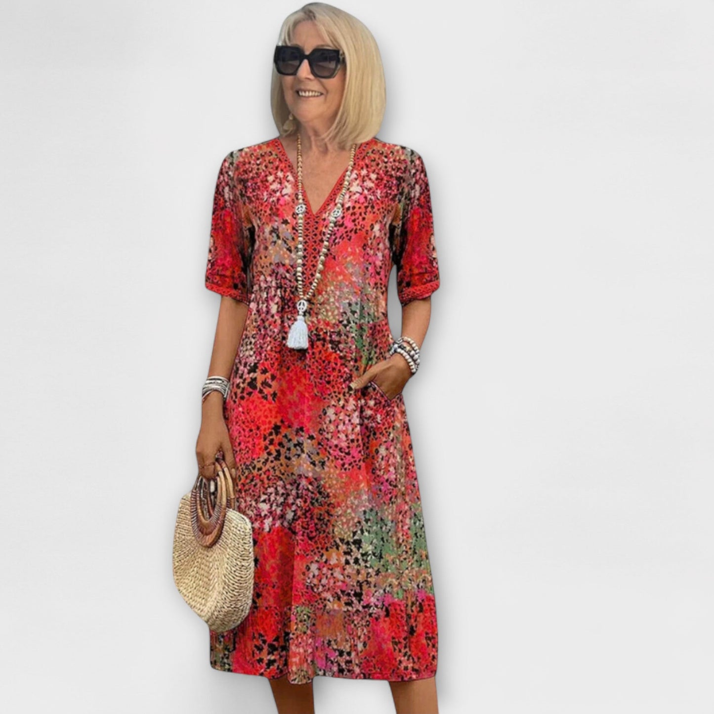 Vestido de flores - Elegante y cómodo