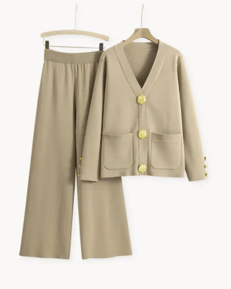 Grigio – conjunto elegante de punto
