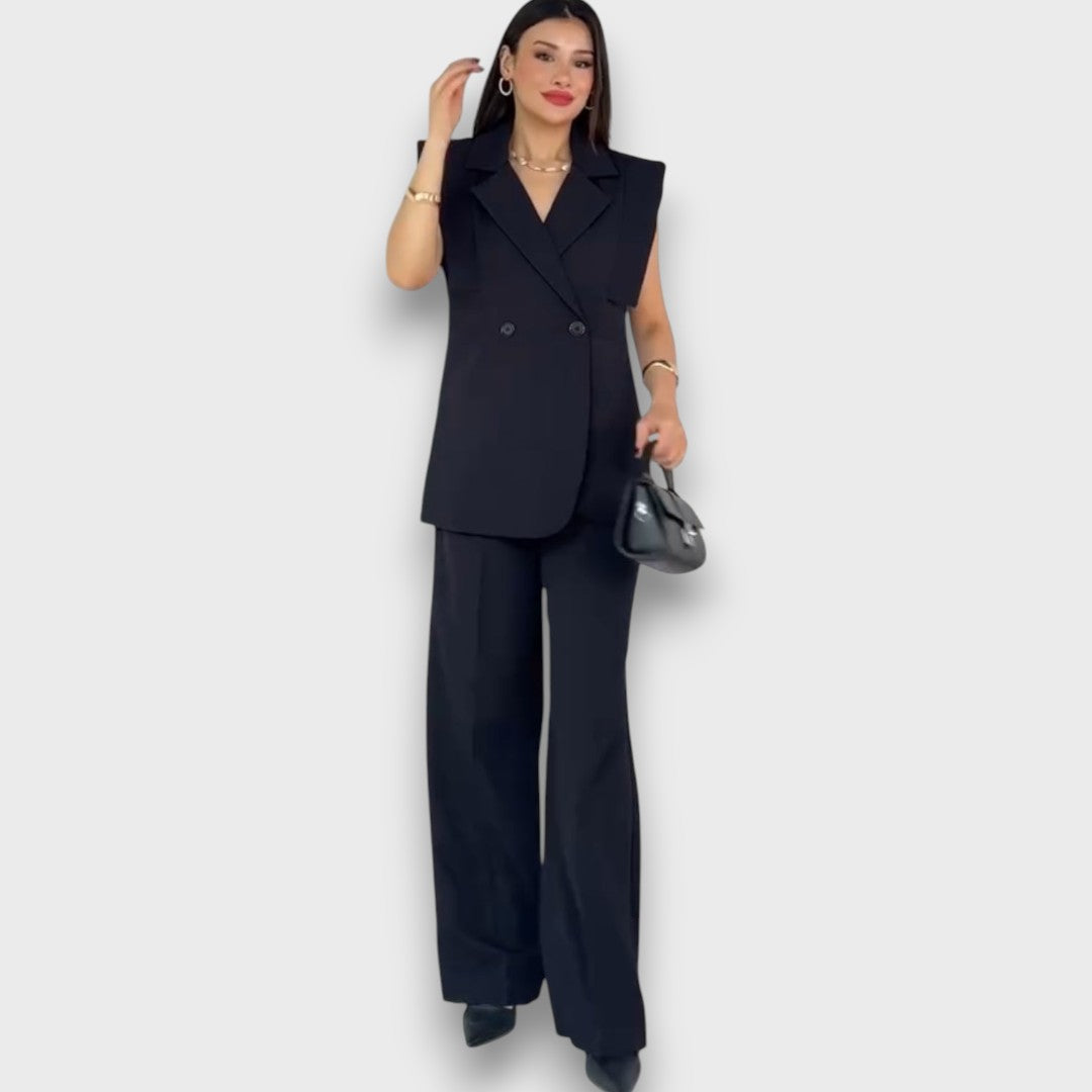 Olanda – Conjunto con blazer oversize y pantalones anchos