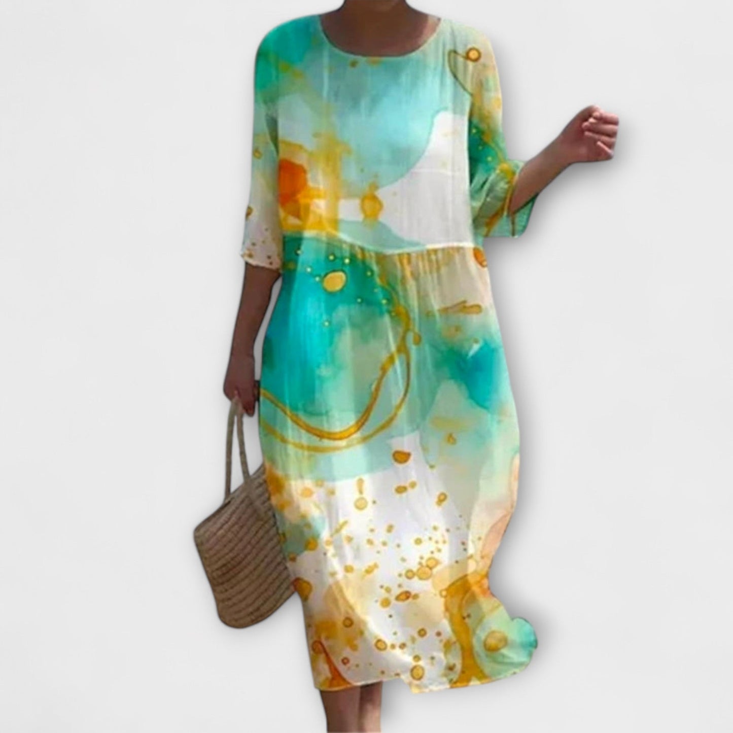 Vestido maxi floral elegante Miranda - Renueva tu armario