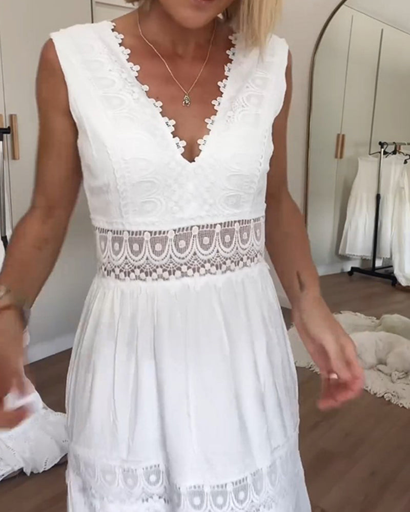 Vestidos de encaje con escote en forma de V (casi agotado)