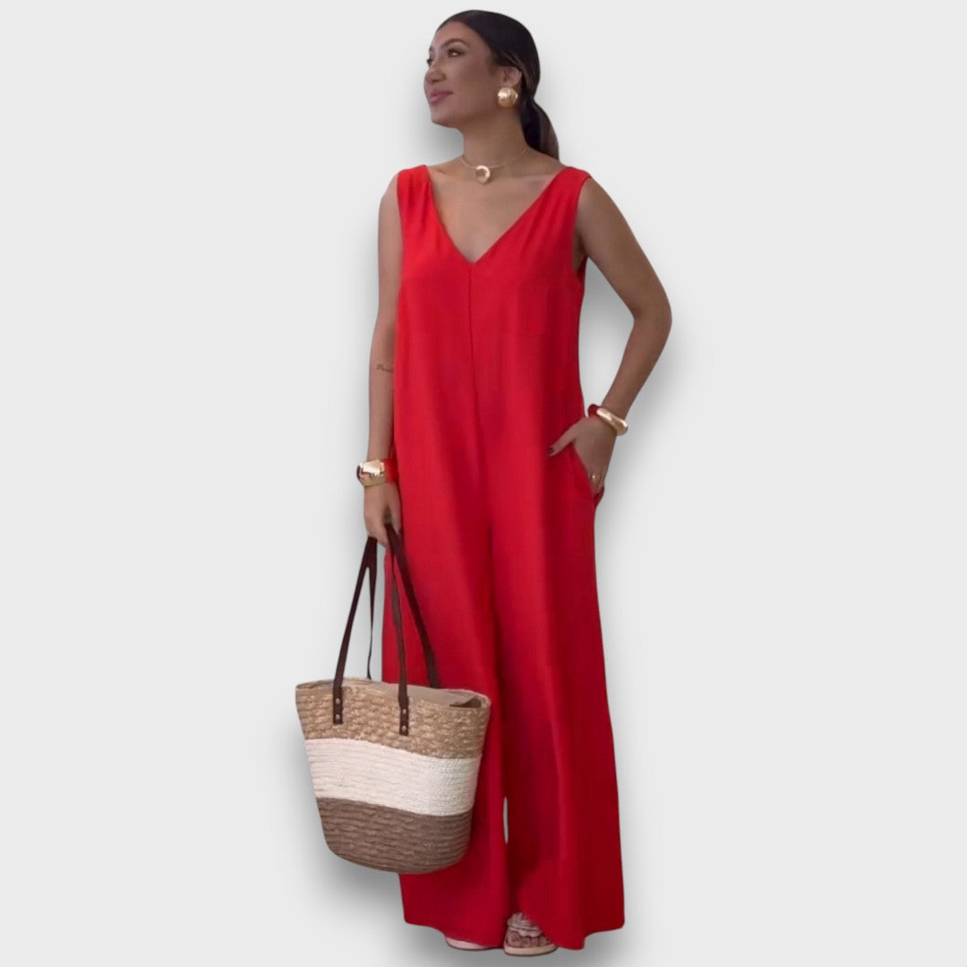 Aubryn – Mono con cuello en V