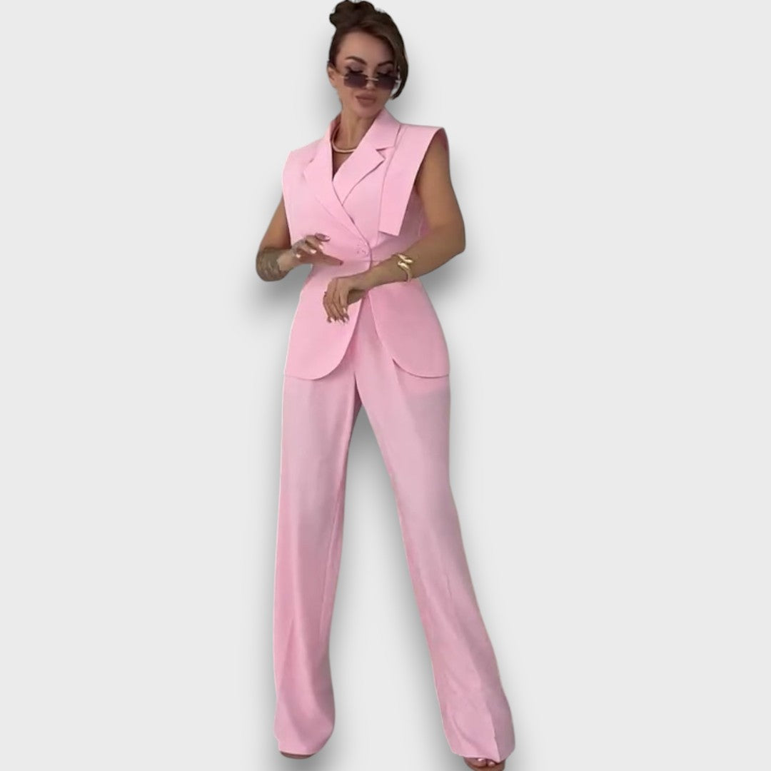 Olanda – Conjunto con blazer oversize y pantalones anchos