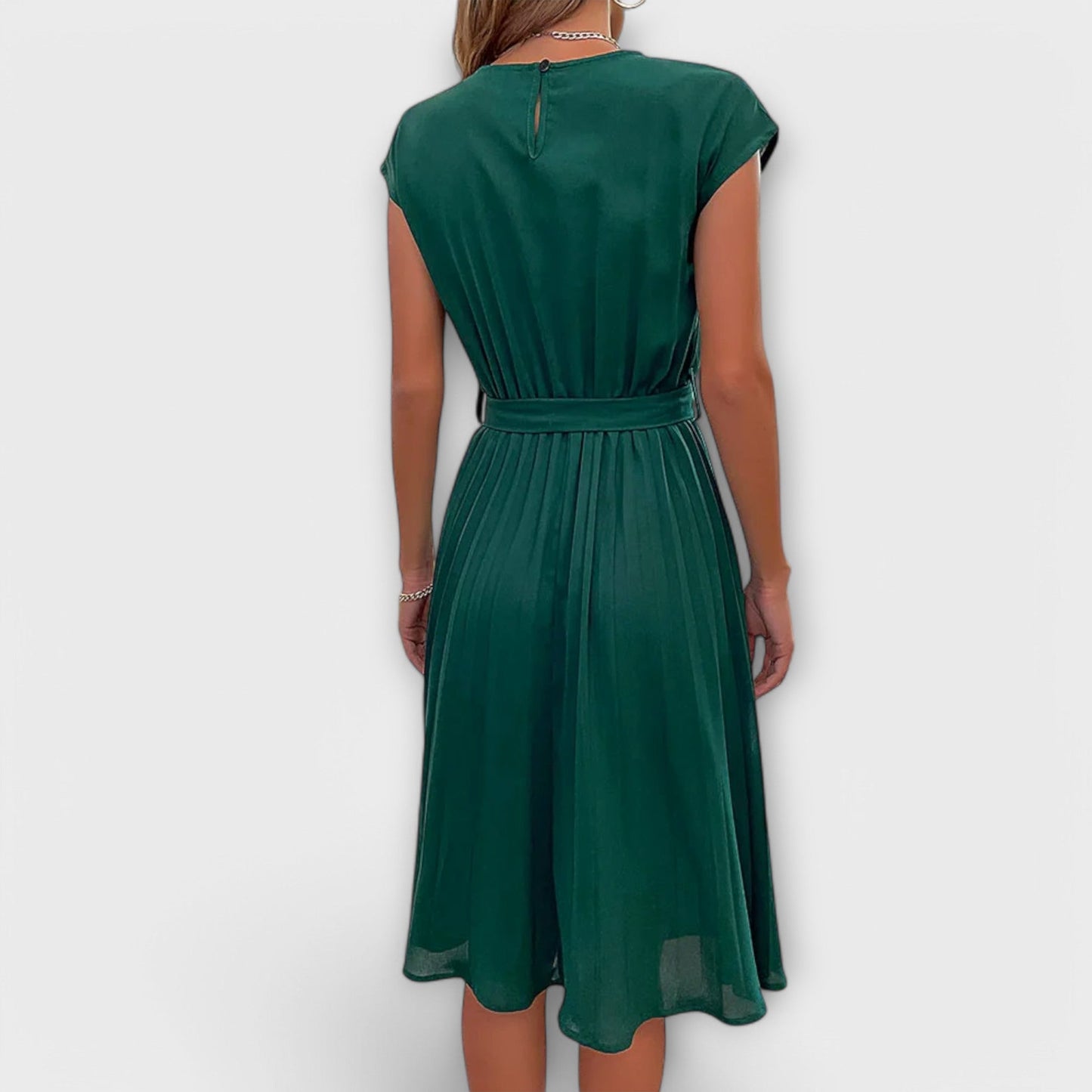 Vestido Claire Midi de Verano Corto - Ligero y Plisado