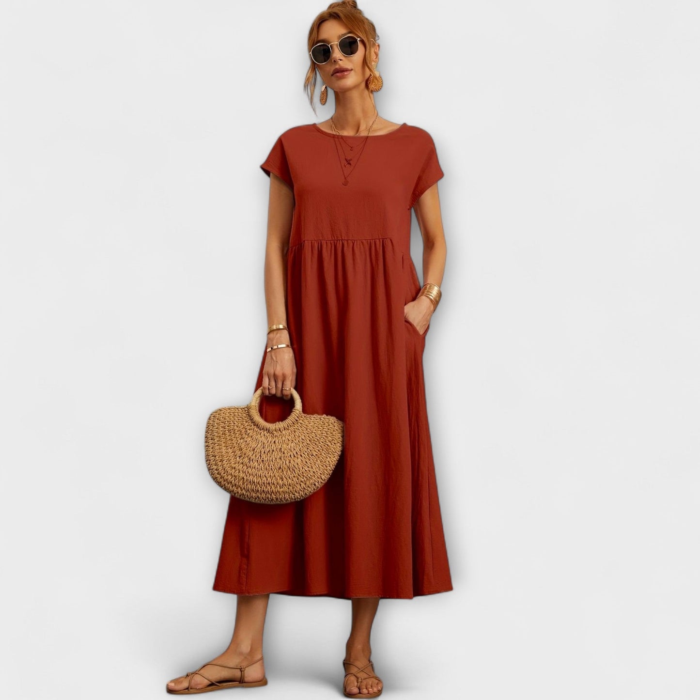 Vestido Magnolia Ligero para Mujeres - Comodidad y Elegancia Cada Día