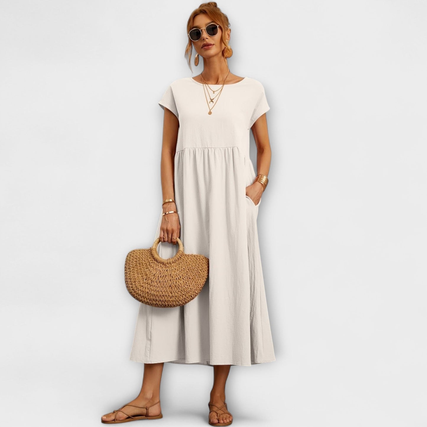 Vestido Magnolia Ligero para Mujeres - Comodidad y Elegancia Cada Día