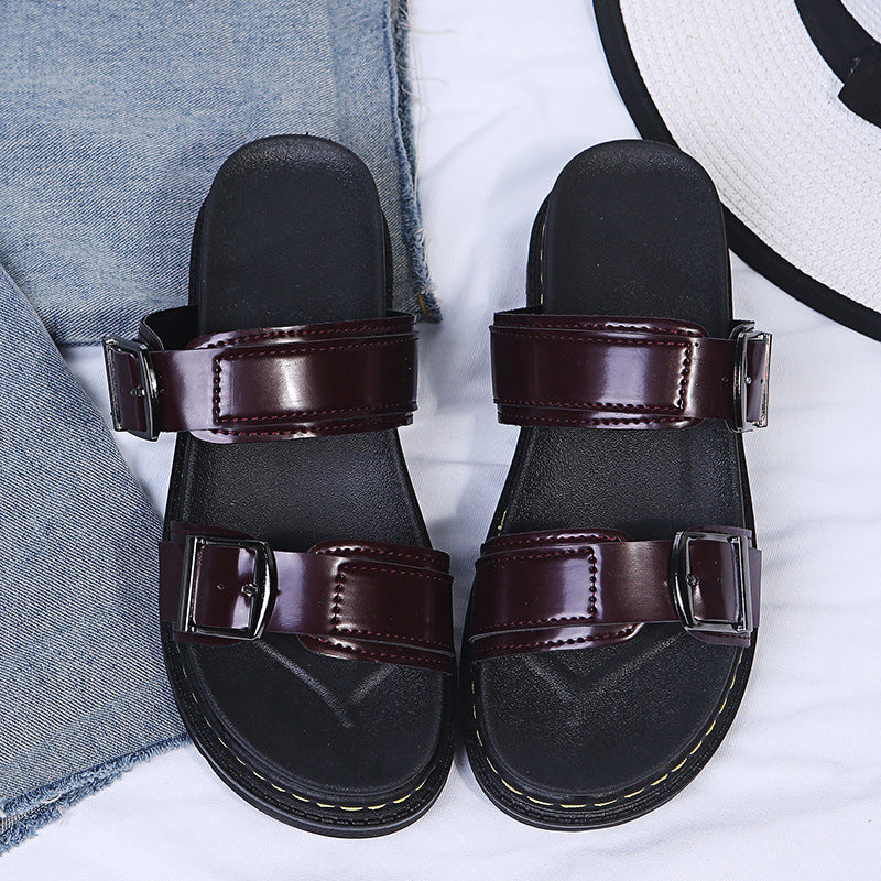 Paige – Sandalias de plataforma de verano con hebilla de comodidad