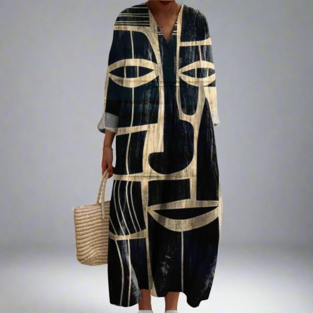 Lorena™ | Vestido midi artístico inspirado en tribus