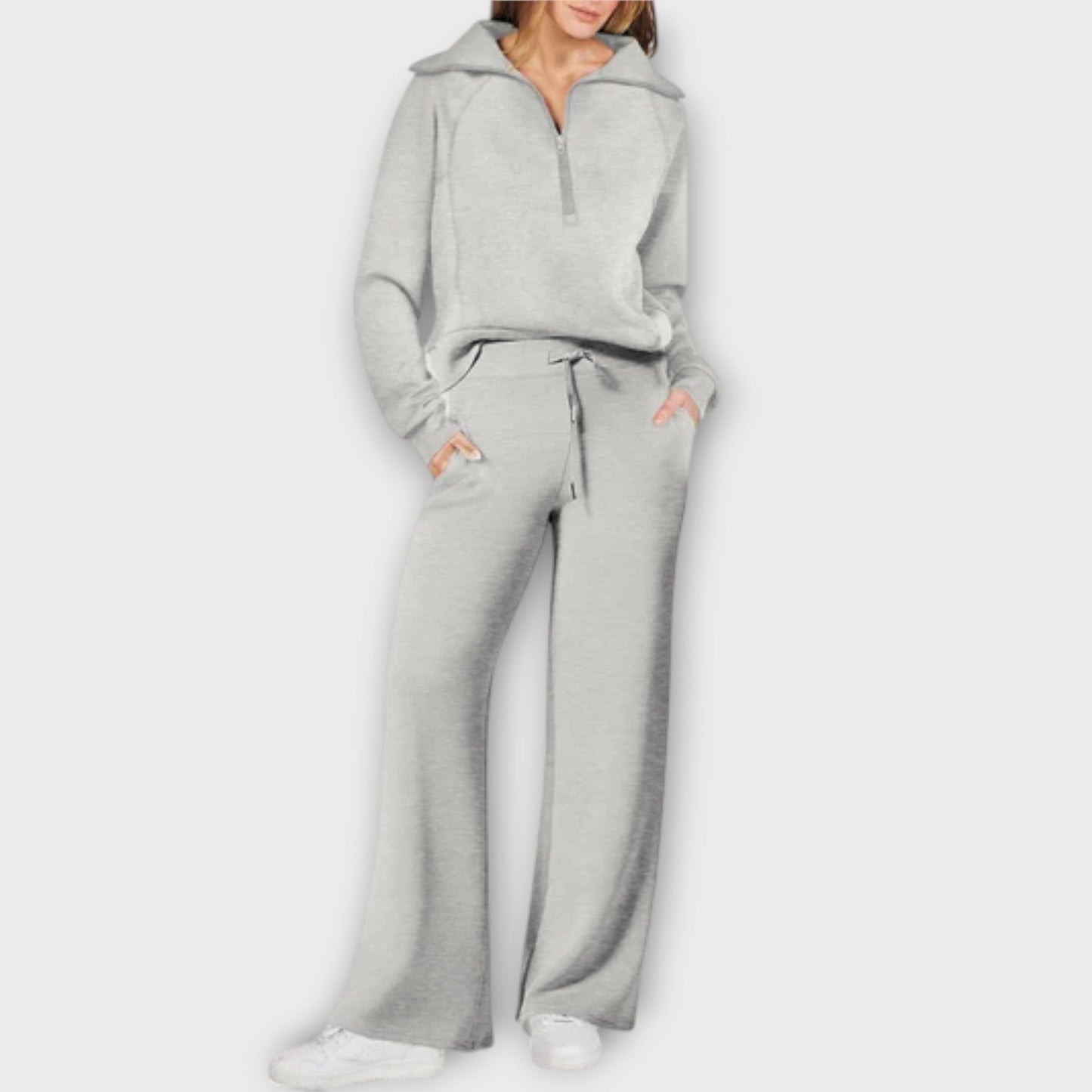 Aloria – Conjunto cozy moderno con pierna ancha