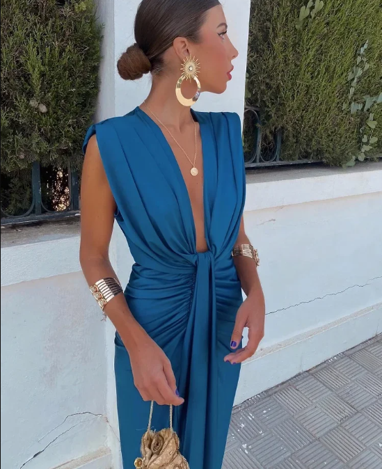 Moria - Vestido elegante plisado