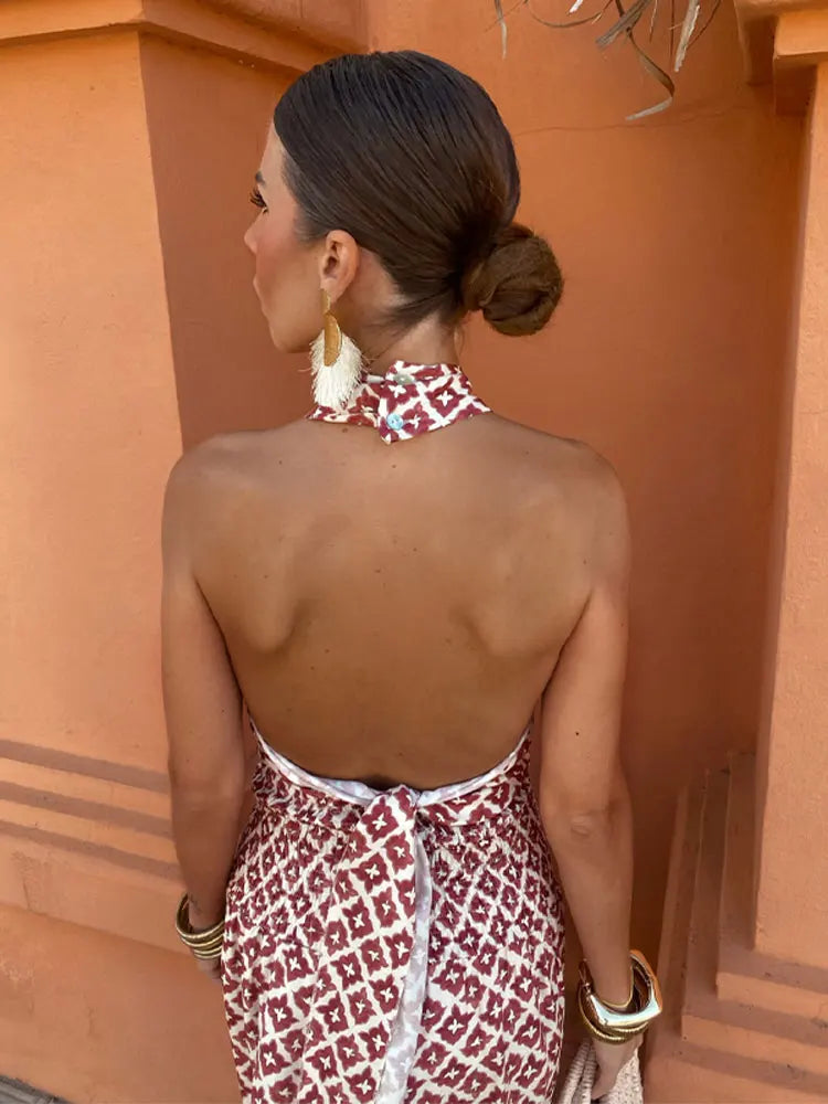 Miki - Vestido midi elegante con hombros al descubierto