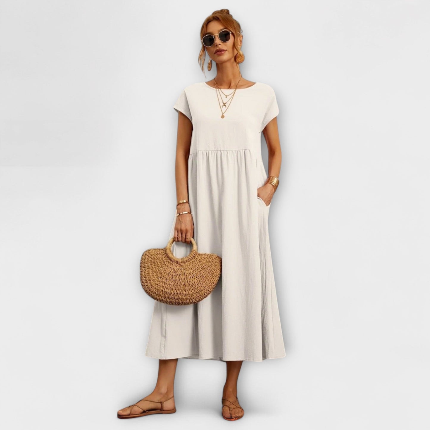 Vestido Magnolia Ligero para Mujeres - Comodidad y Elegancia Cada Día