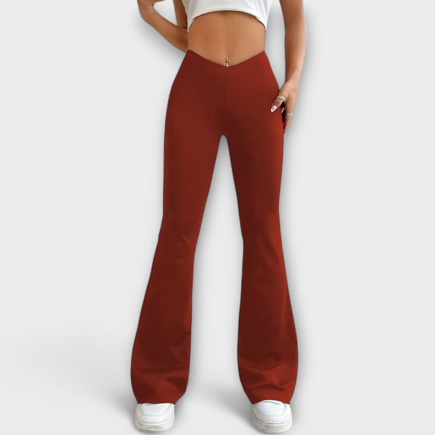 Pantalones anchos con silueta amplia