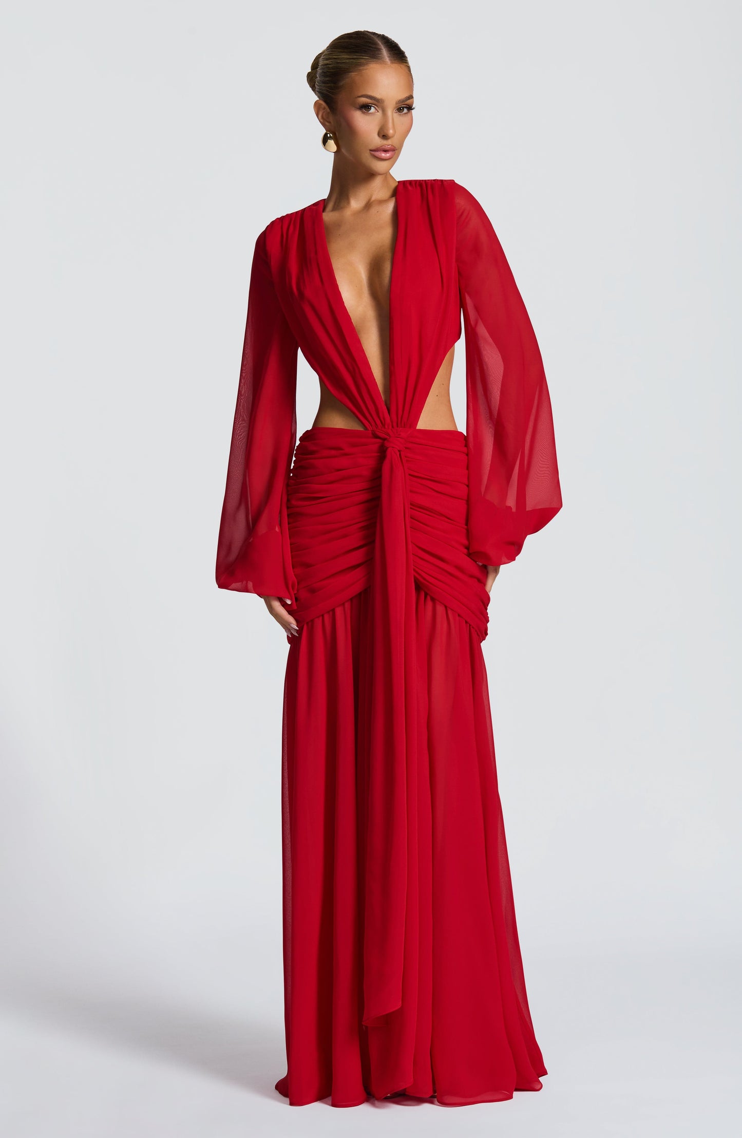 Vestidos maxi Andrina - Rojo