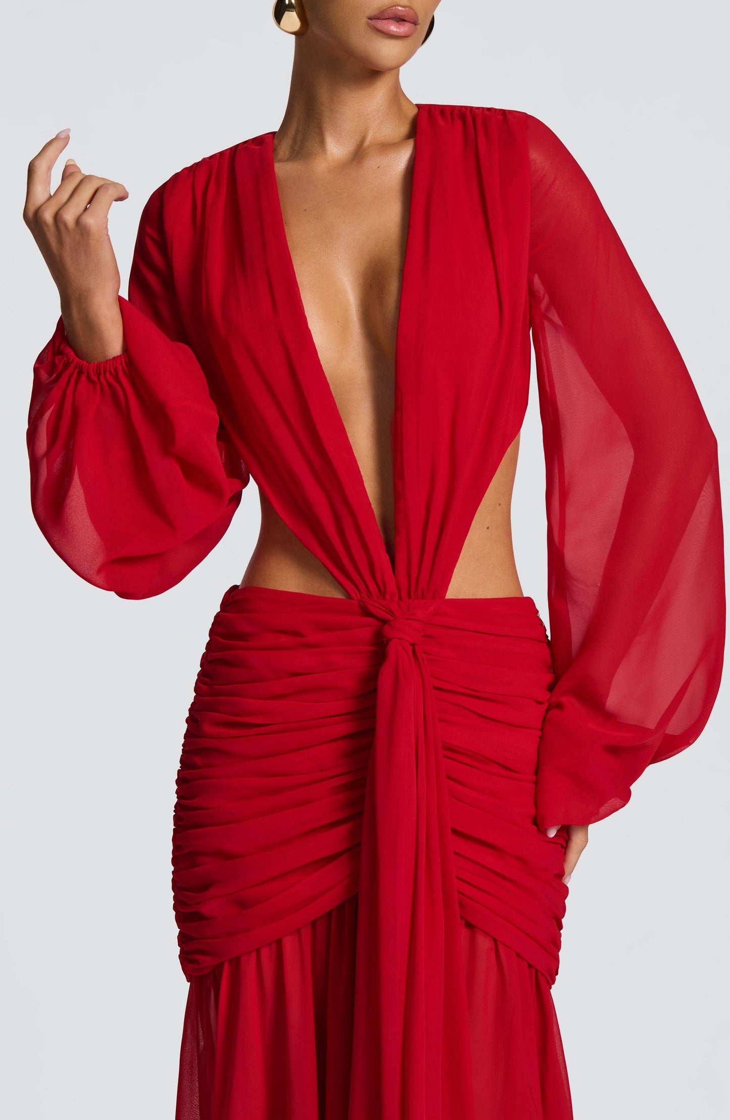 Vestidos maxi Andrina - Rojo
