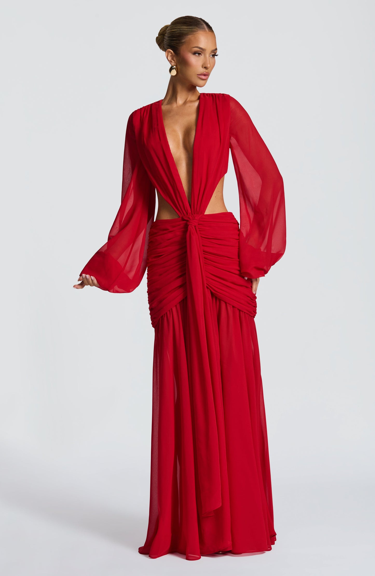 Vestidos maxi Andrina - Rojo