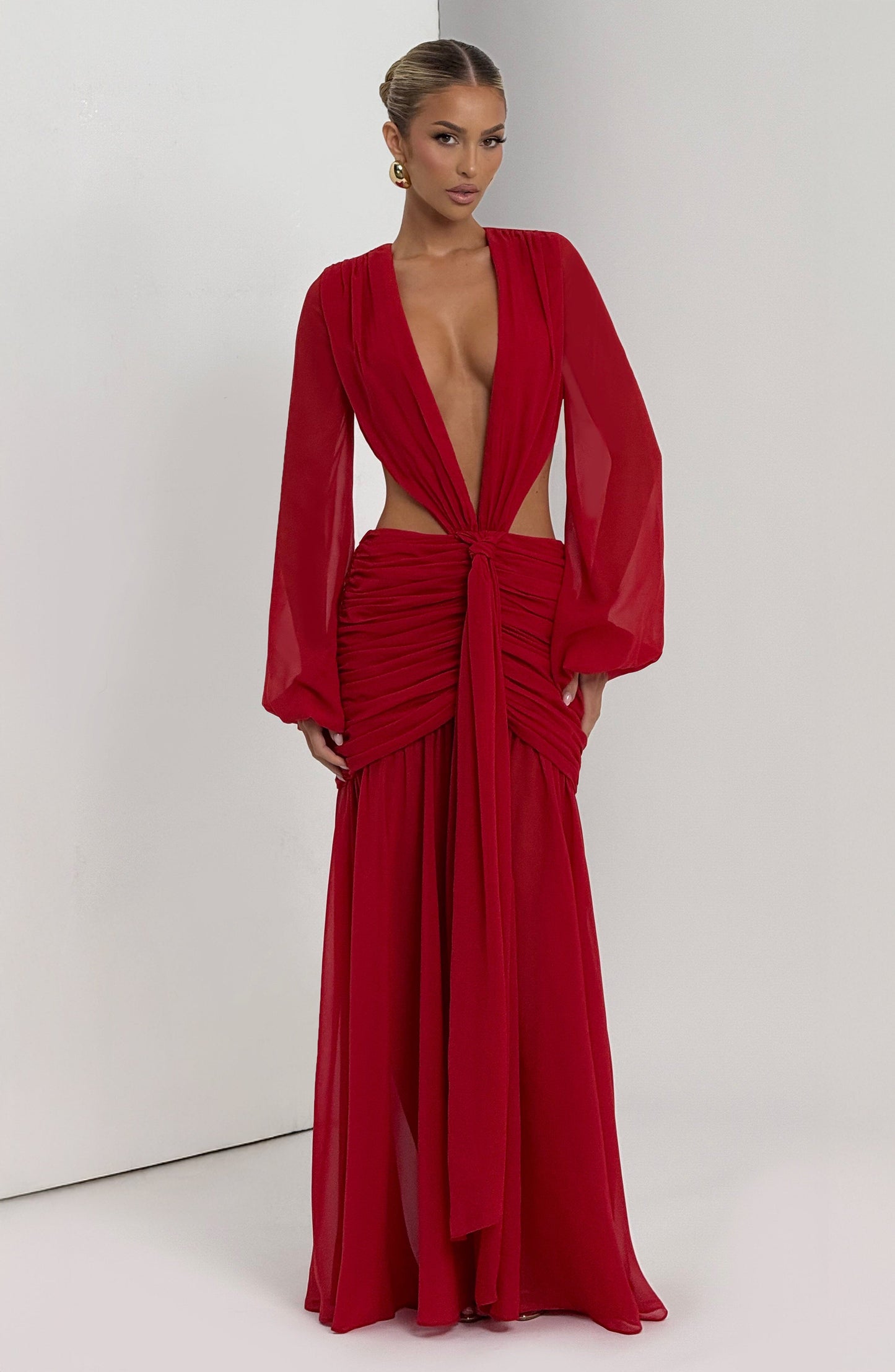 Vestidos maxi Andrina - Rojo