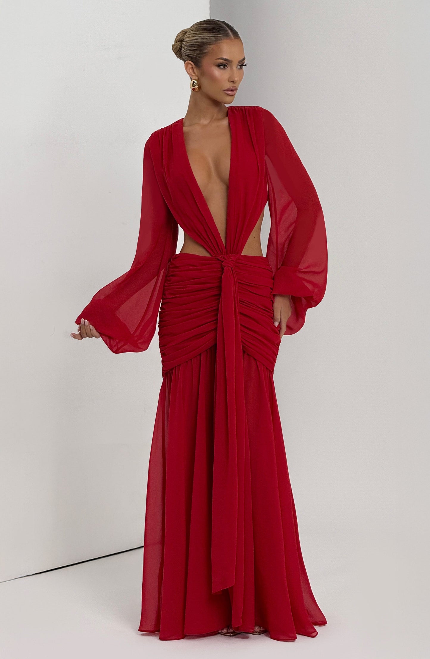 Vestidos maxi Andrina - Rojo