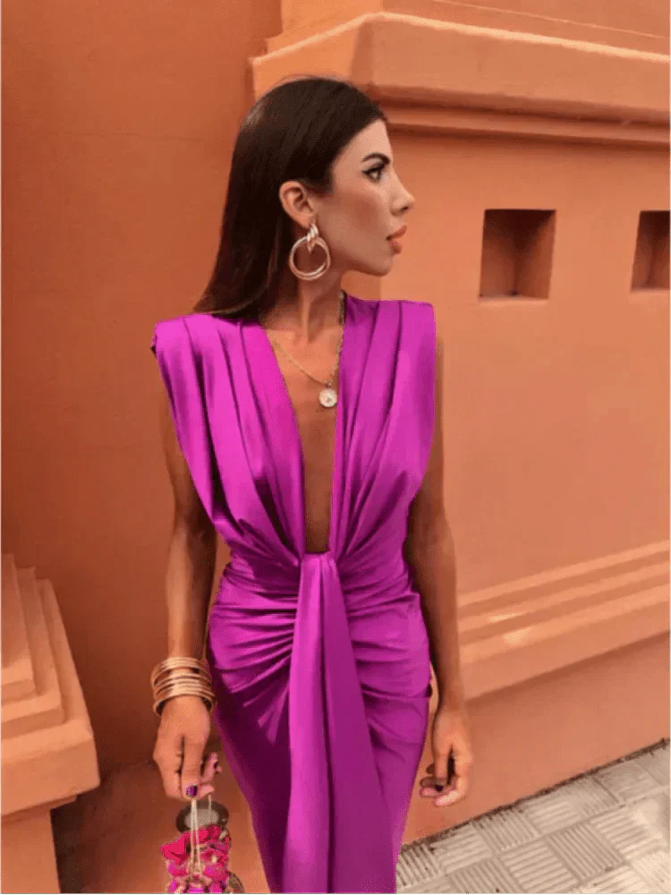Cordelia | Vestido Drapé Elegante