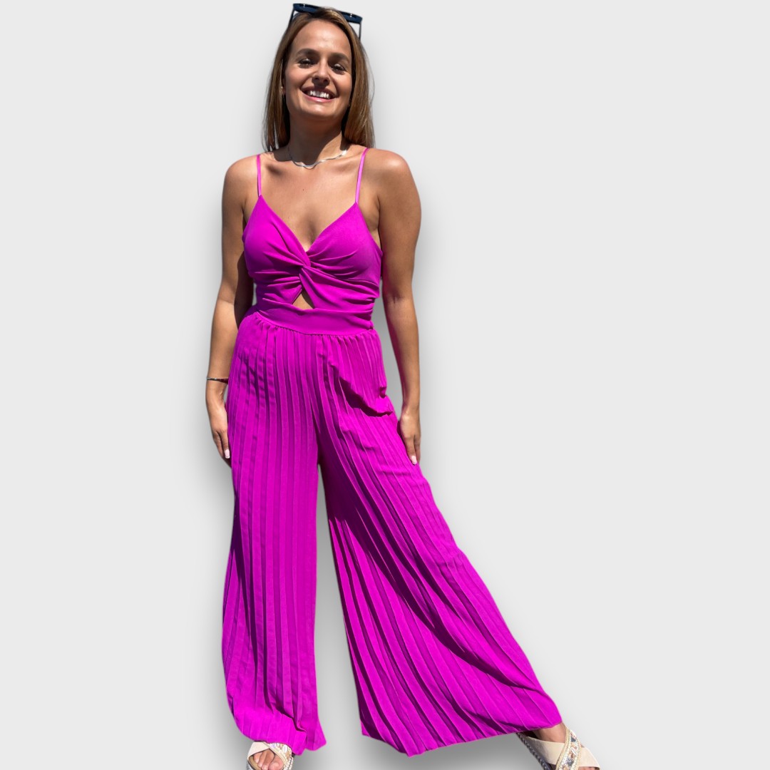 Alyssa – Mono-jump en violeta con detalles de giro