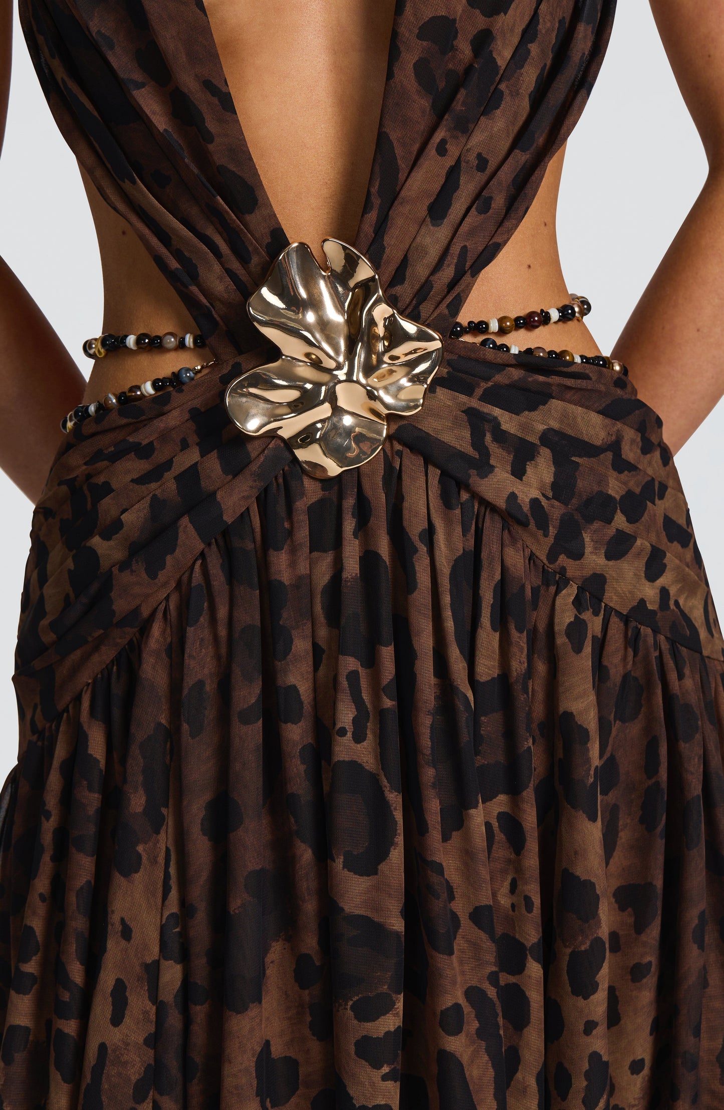 Vestido Indiana Maxi - estampado de tigre