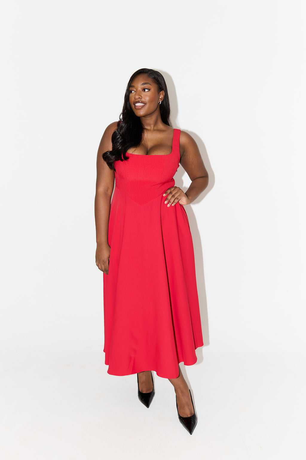 Emilia™ | Vestido midi fluido eterno