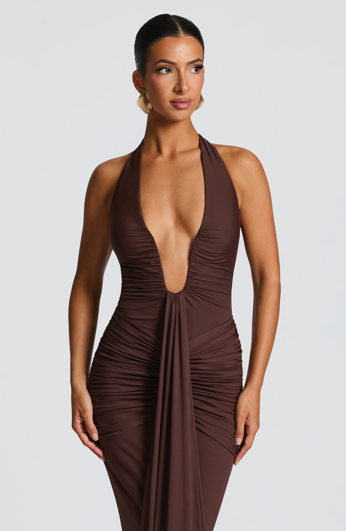 Vestidos Maxi Rosetta - Marrón Ciruela
