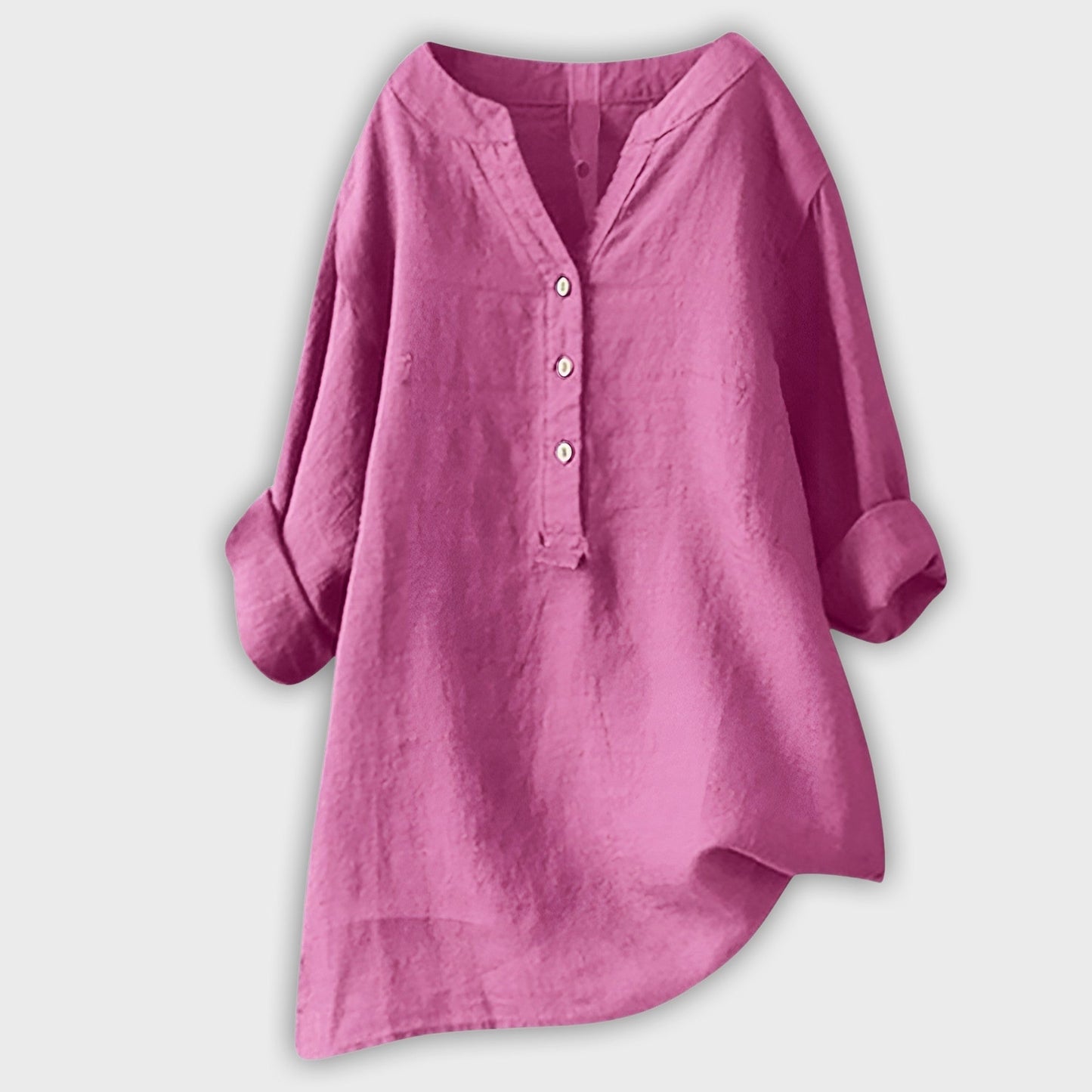 Camisa de lino ligera con botones – Frescura y estilo