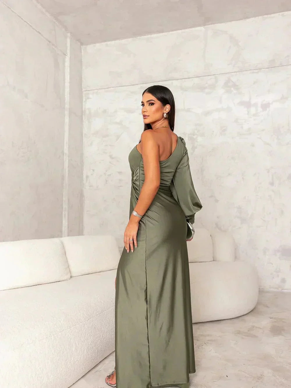 Victoria™ | Vestido de seda elegante con abertura