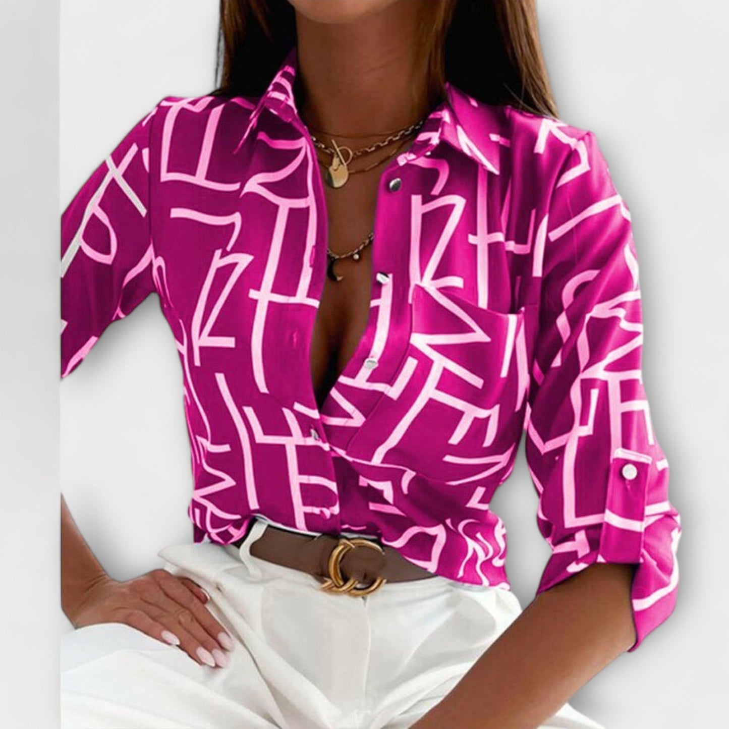 Camisa clásica con cuello – Elegancia y comodidad diaria