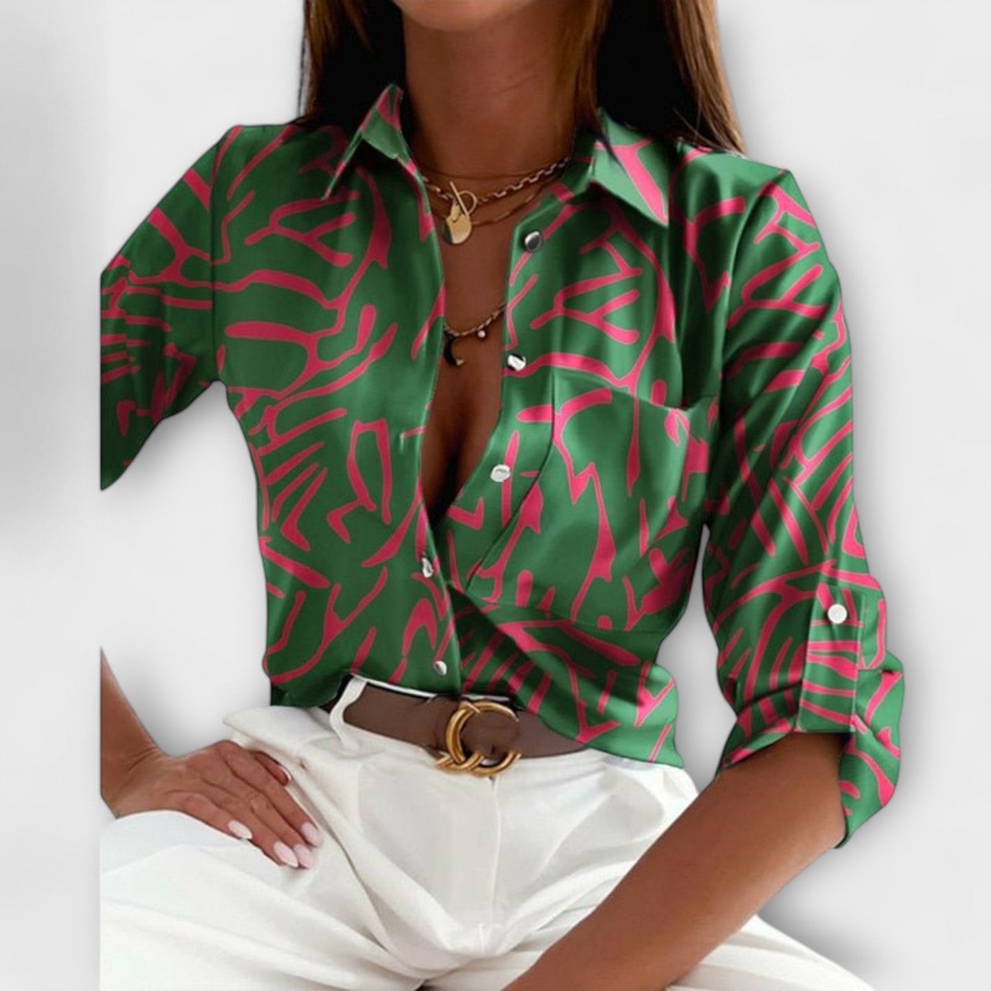 Camisa clásica con cuello – Elegancia y comodidad diaria