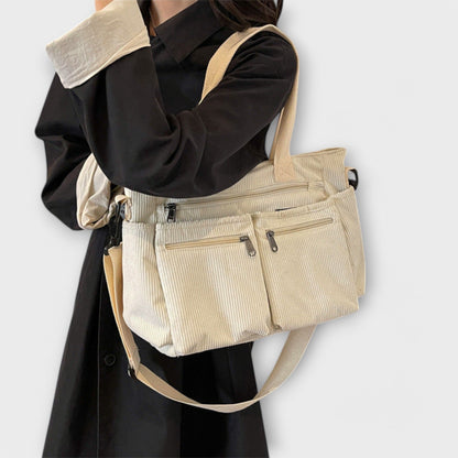 Bolso tote impermeable con compartimento interno espacioso