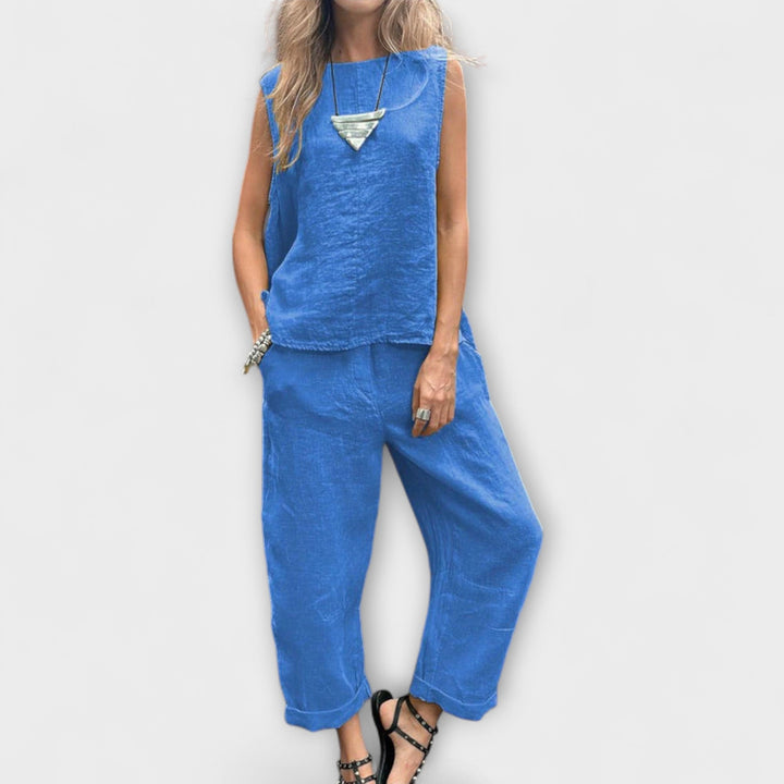 Zarela – Conjunto de verano en tono lima vibrante