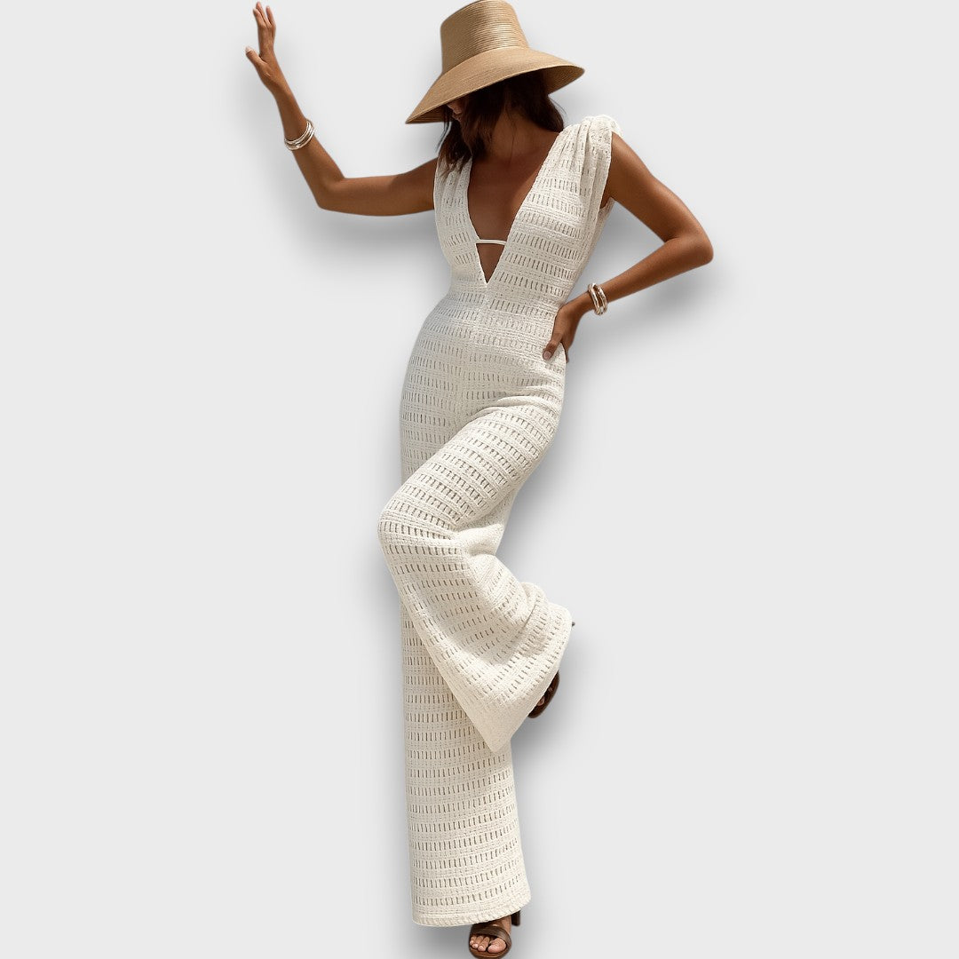 Eizlin – Mono de verano con detalles de macramé