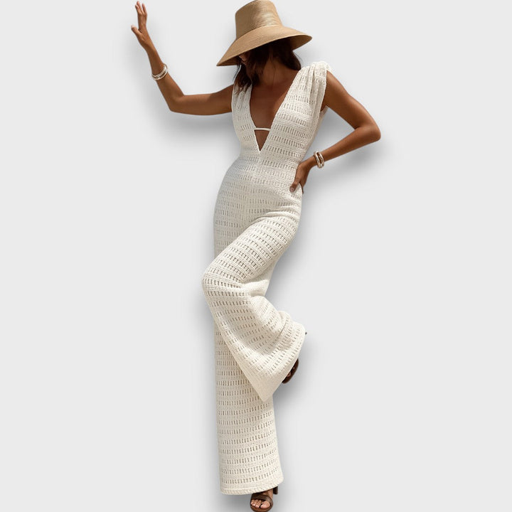 Eizlin – Mono de verano con detalles de macramé