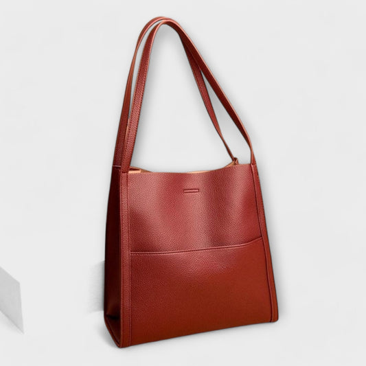 Bolso de cuero hecho a mano Laura - Bolso Tote clásico y cómodo