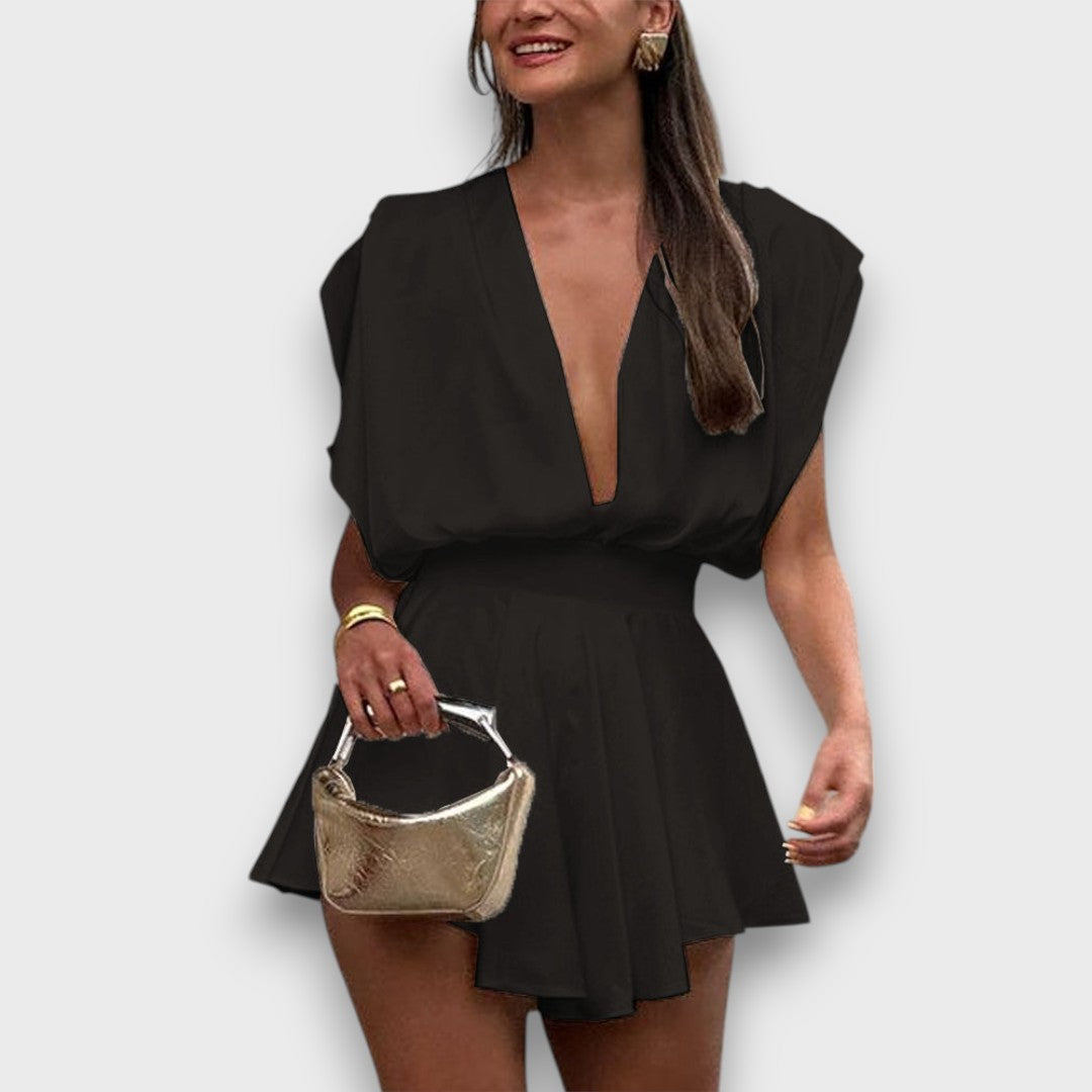 Airyán – Pantalones cortos elegantes con cuello en V