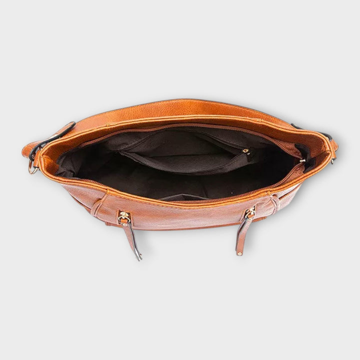 Bolso de cuero para mujeres con diseño vintage elegante
