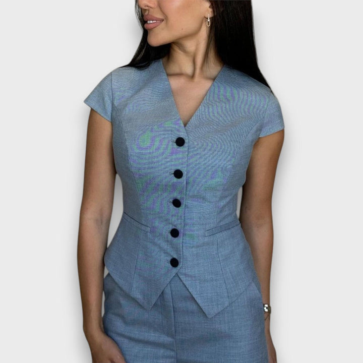 Laura – Conjunto elegante con silueta femenina