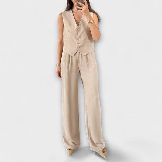 Valena – Conjunto con chaleco en sándwich urbano