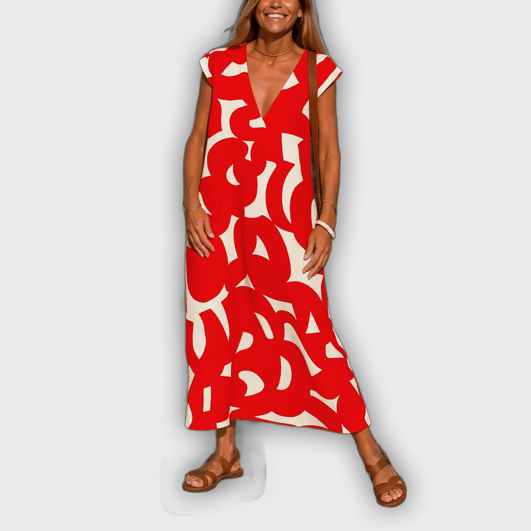 Vestido ligero y femenino V-Cuello Cecilia™