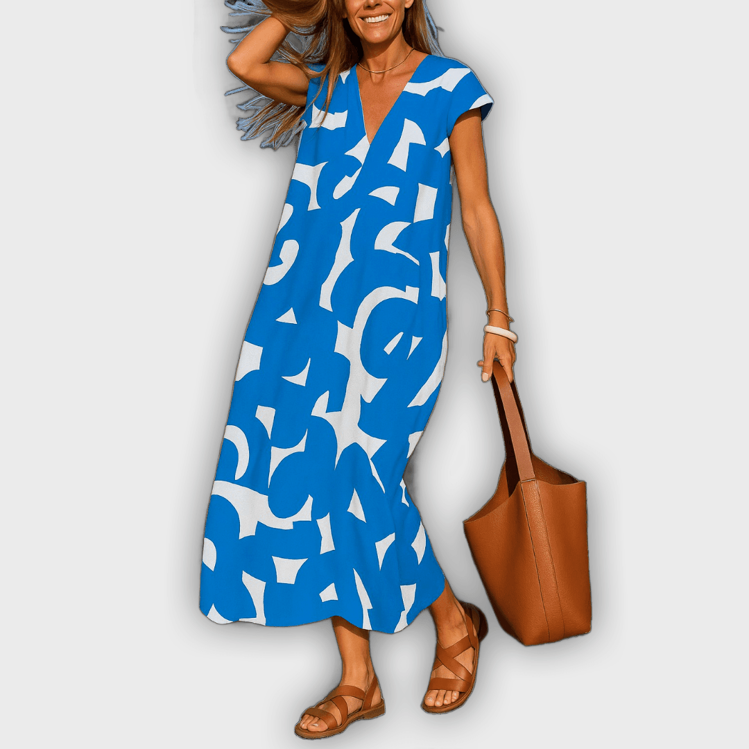 Vestido ligero y femenino V-Cuello Cecilia™