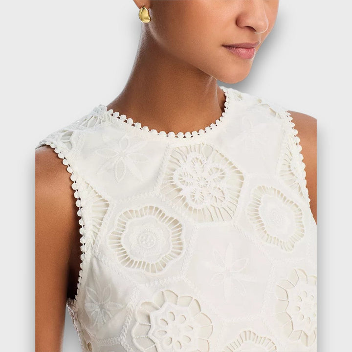 Zahara – Conjunto de dos piezas de tela de encaje tejido