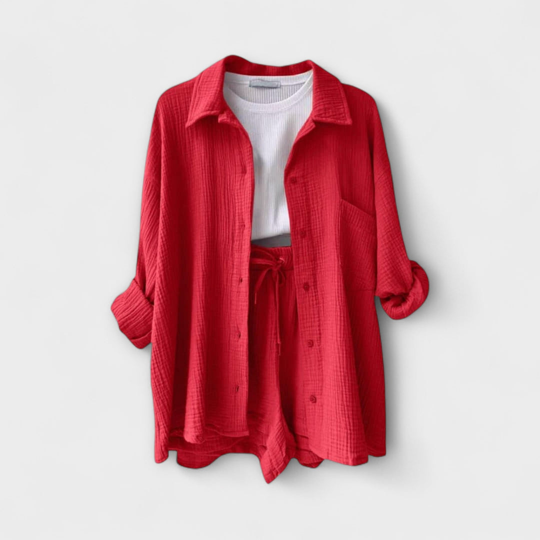 Johanna - Conjunto cómodo de 2 piezas