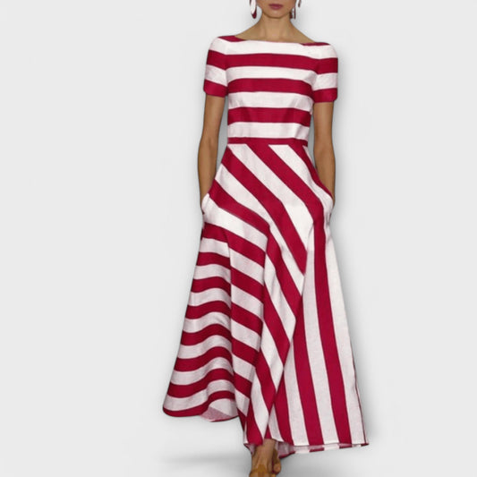 Vestido maxi a rayas para mujeres